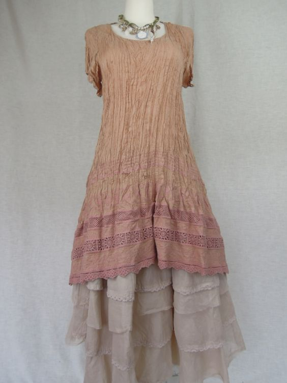 Cotton Linen Lace Decoration Dress