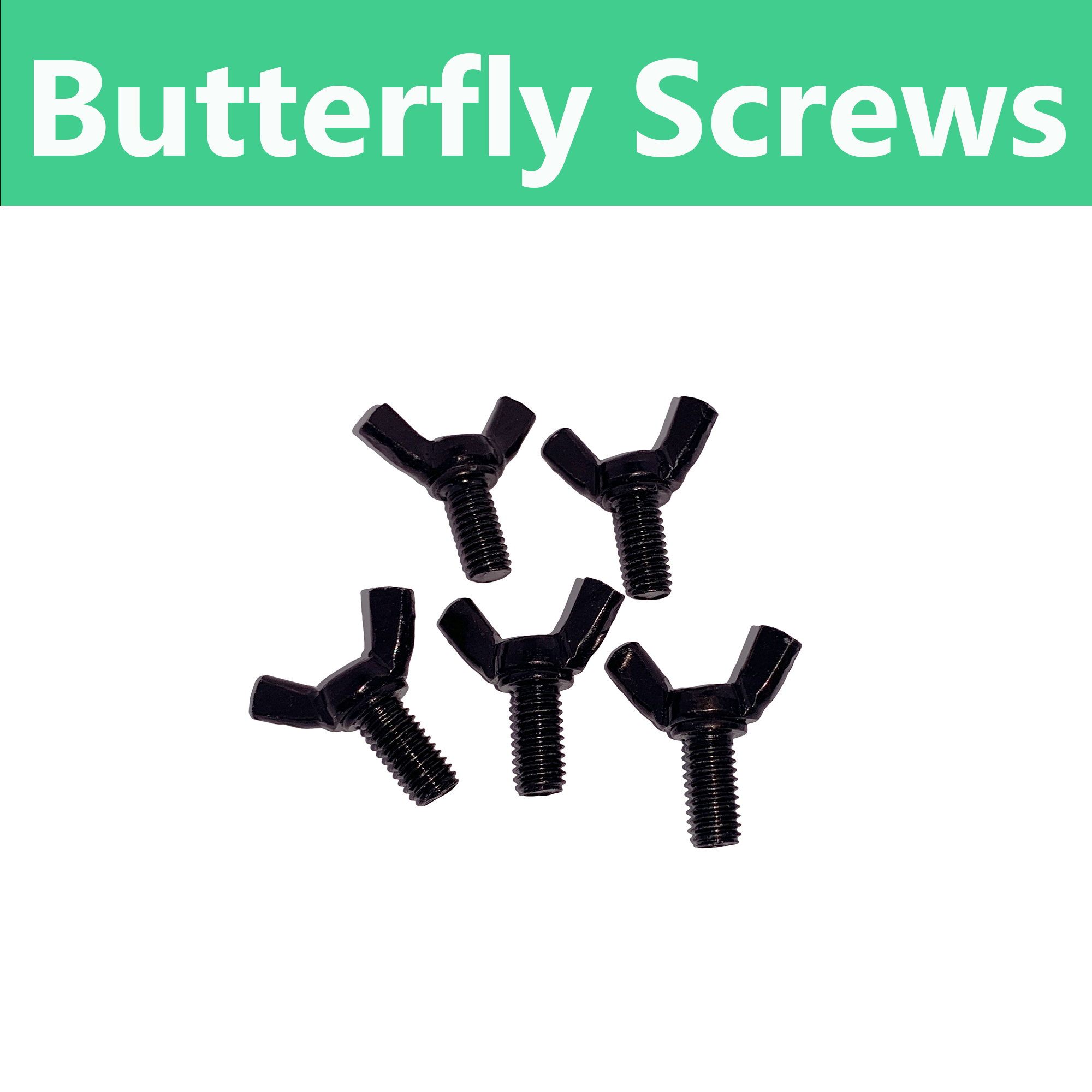 5 Butterfly Wing Screws for LUJII Shepherds Hooks, 15-25 Days for Delivery