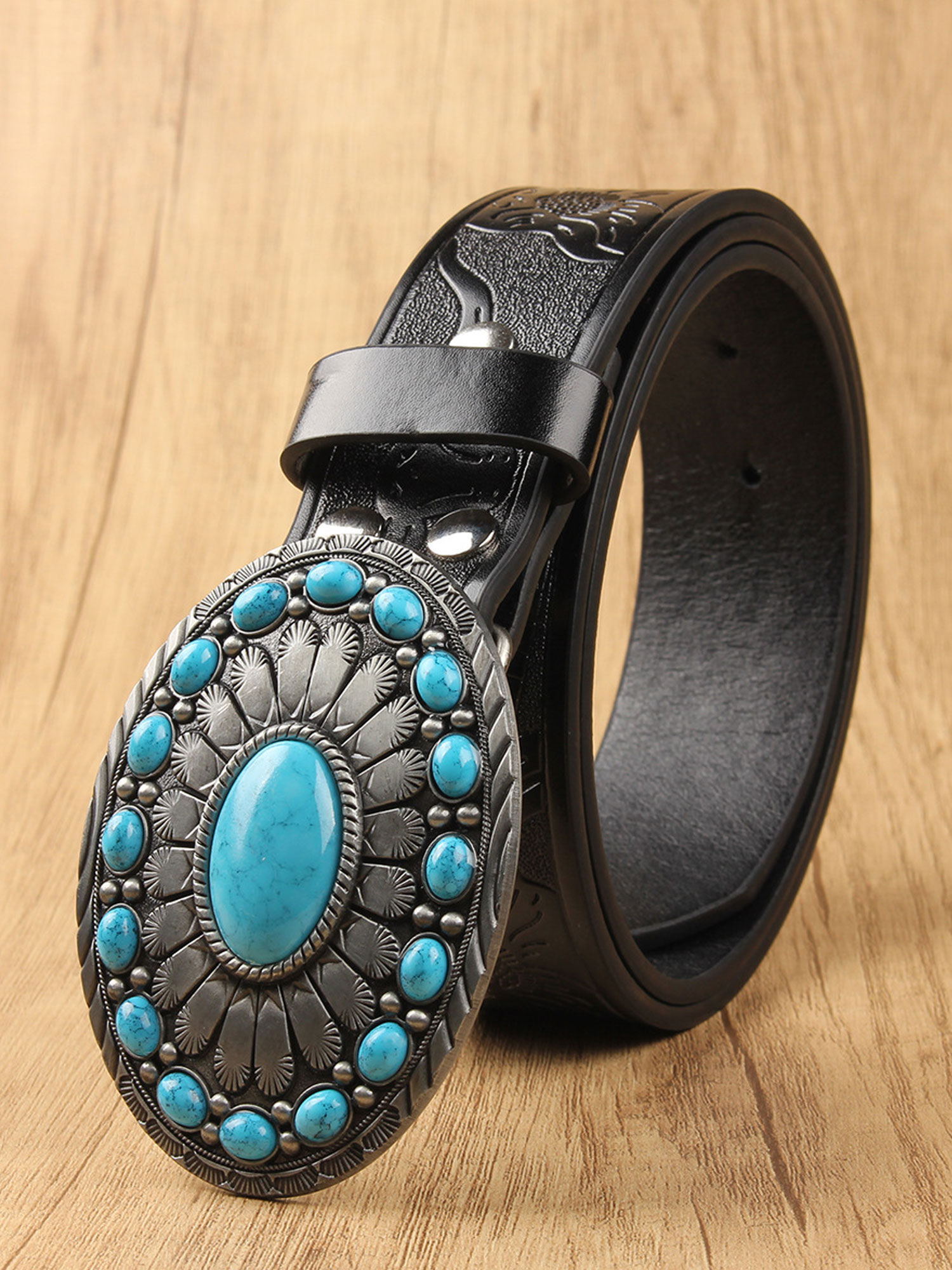 2026 Spring/Summer Western Core &mdash; Earth-Toned Leather Texture Tooled Flattering Decorative Belt