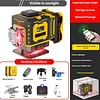Infrared laser level, high precision, strong light, suitable for outdoor use, compact and multi-functional automatic leveling device
