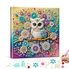 Blumen-Mandala-Katze speziell geformte 5D-DIY-Teilbohrer-Diamanten-Punkte, Edelstein-Kunst-Kits mit Rahmen, Diamant-Gem&auml;lde, Edelstein-Kunst 29x29 cm 