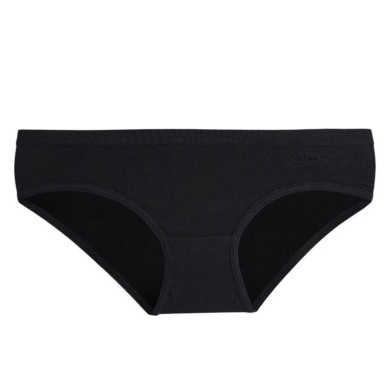 TERMEZY Women Sexy Panties Cotton Underwear Solid Color Briefs Girls Low-waist Lingerie G String Soft Breathable Intimates XXS-L