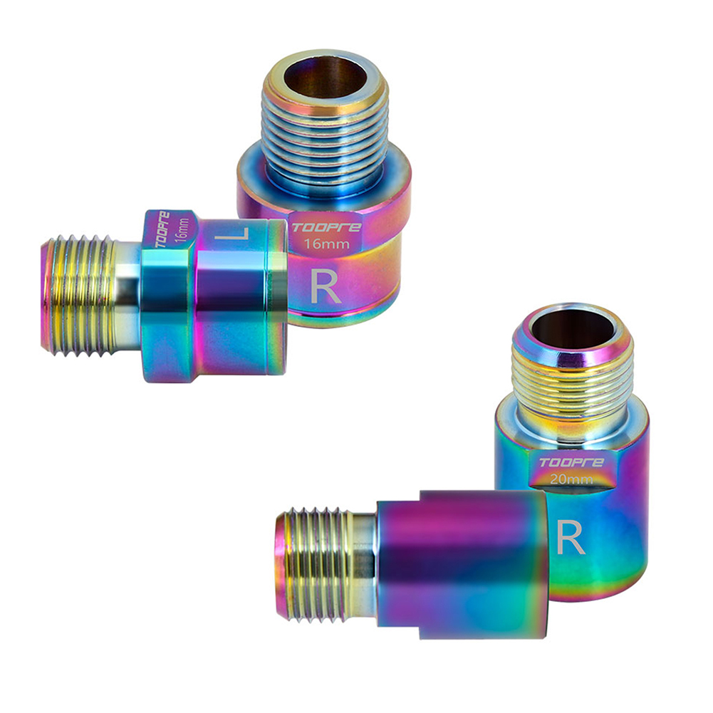 

1 Pair MTB Bicycle Pedal Axle Extension Steel Pedal Bolt Spacer Dazzling, Multicolor, 501 Original