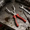 Carbon Steel Multi-Functional Oil Pipe Pliers with Ergonomic Non Slip Handle Fuel Line Removal Disconnect Tool Car Repair Tool Universal for Most Vehicles