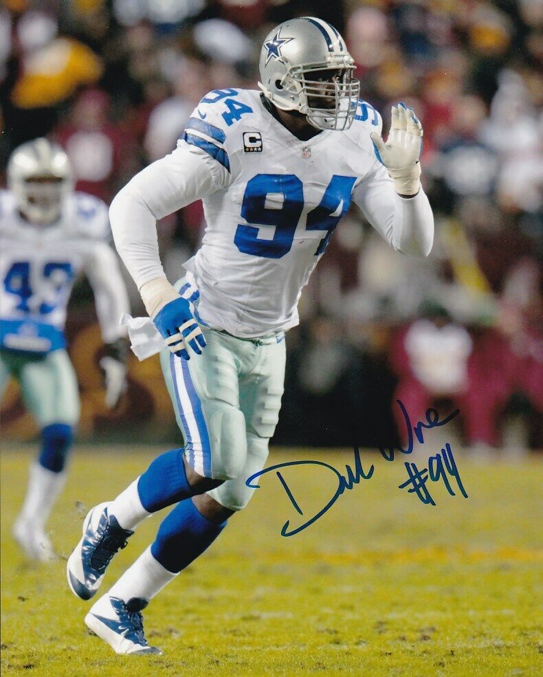 DEMARCUS WARE SIGNED AUTOGRAPH 8X10 Photo Poster painting DALLAS COWBOYS