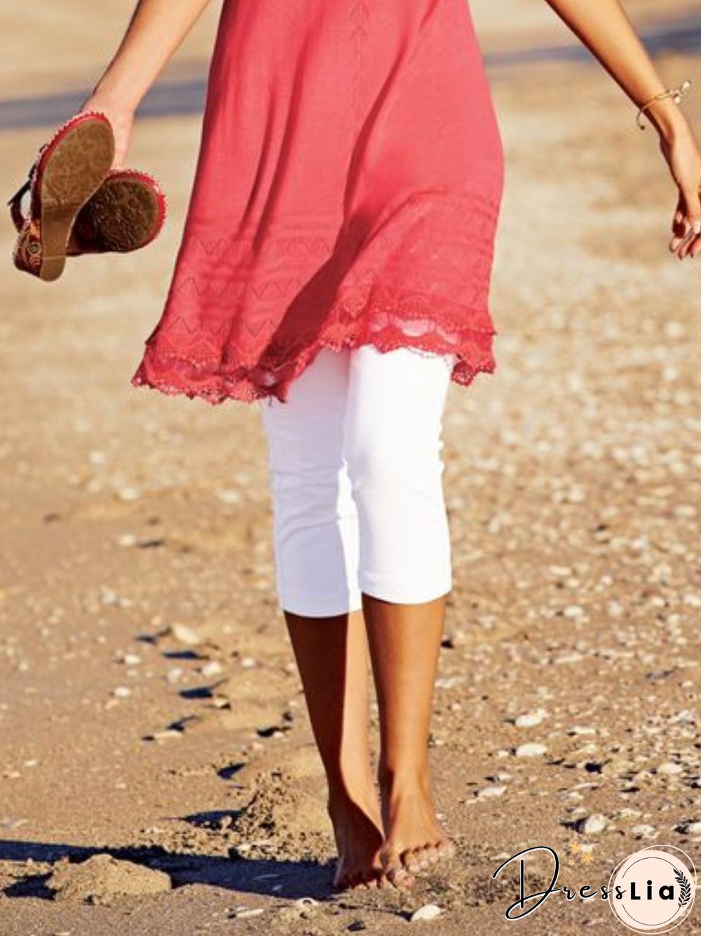 Casual Plus Size Cropped Pants