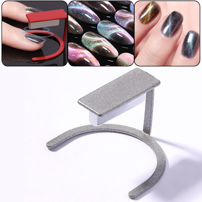 New Standing Magnetic Stick Wide Cat Eyes Effect Strong Magnet Board Nail Gel Polish Varnish Manicures Nail Art Stick Tools