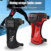 Tech Diving Leggings Knife Cover Double Pocket Diving Strap Knife Pouch (Black)