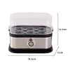 Smart Egg Cooker Stainless Steel Egg Boiler 6 Egg Capacity for Home Kitchen (EU)