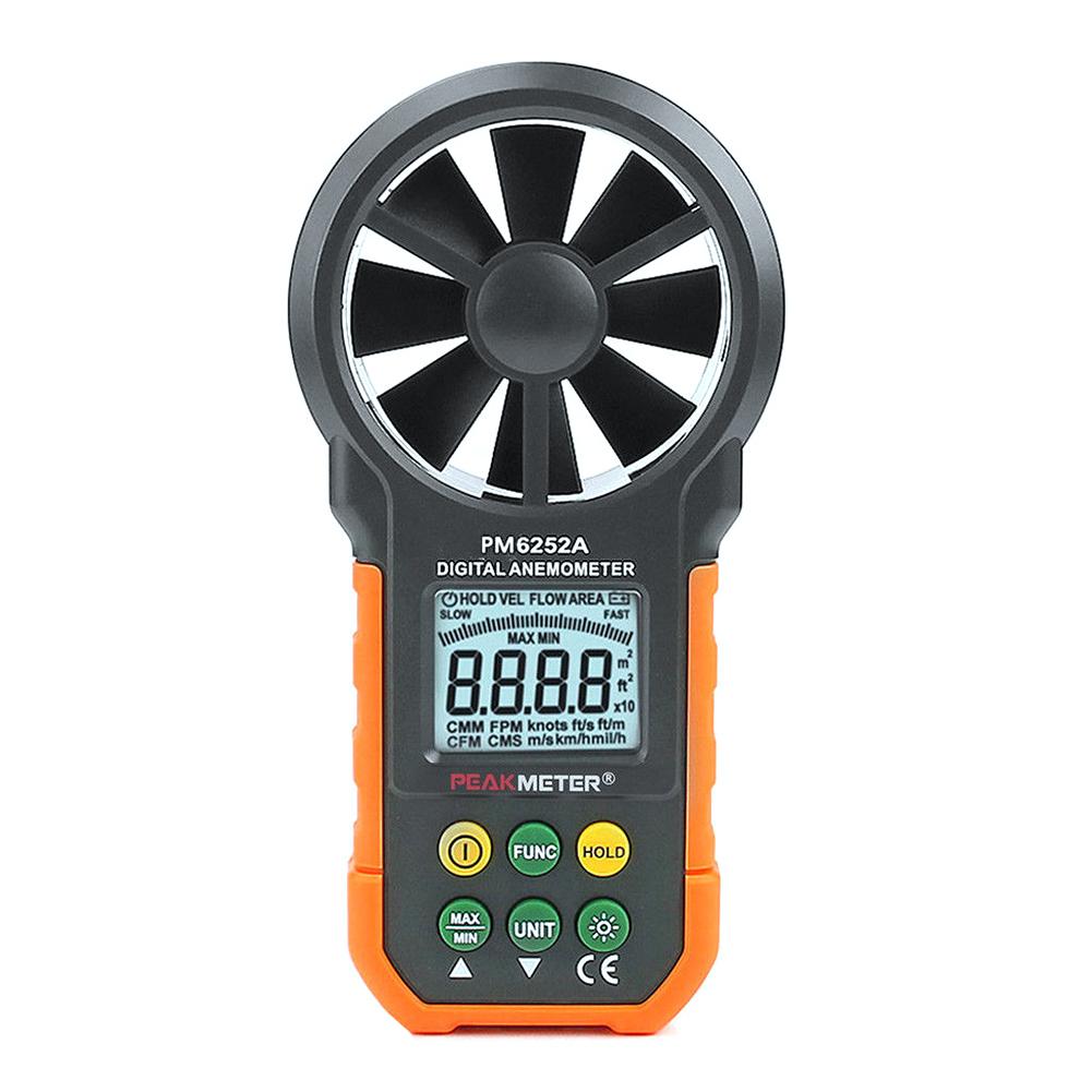 

MS6252A Digital Anemometer Air Volume Measuring Meter Wind Speed Tester, 501 Original