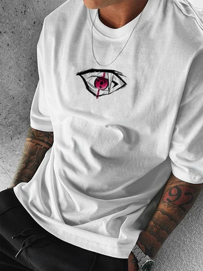 Oversized Unisex Ninja Anime Print T-Shirt