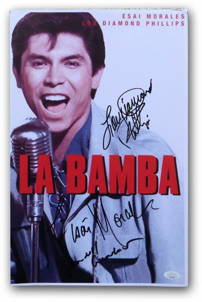 La Bamba Multi Signed Autographed 11X17 Photo Poster painting Lou Diamond Phillips JSA EE36593