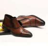 Stylish Brown Dress Boots  For Men