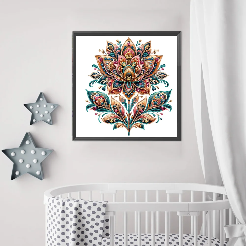 Diamond Painting - Partial Special Shaped Drill - Gorgeous Flower(Canvas|30*30cm)