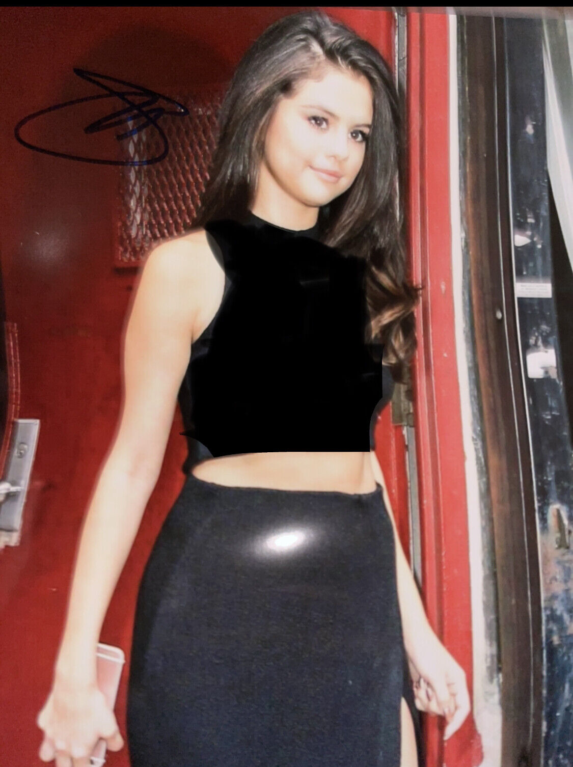 Selena Gomez Signed 8 x10 Photo Poster painting sexy picture super duper hot hott