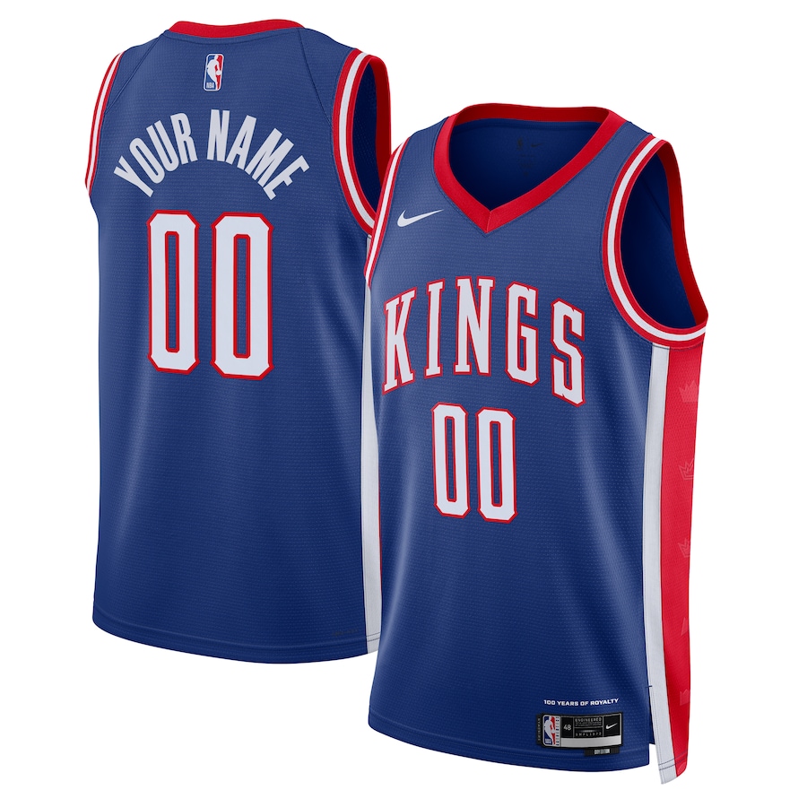 Unisex Sacramento Kings  Blue 2024/25 Custom Swingman Jersey - City Edition mysite