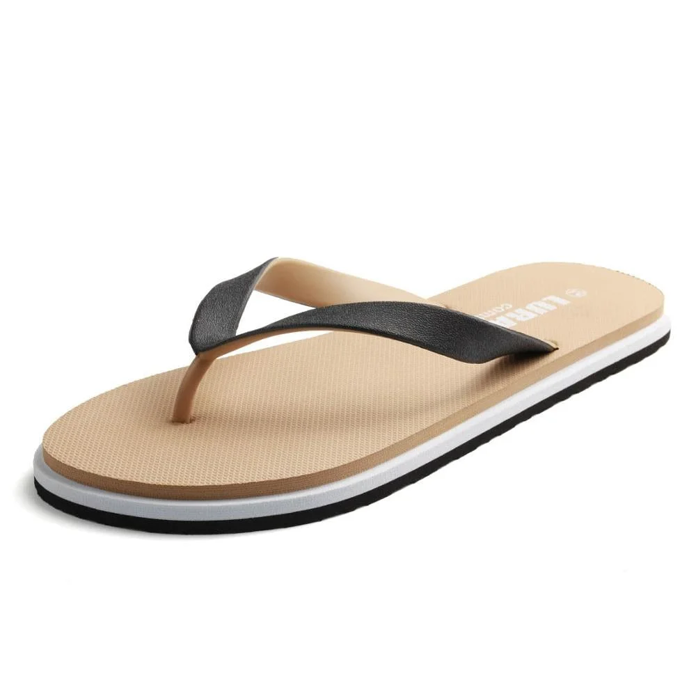 New Style Men Slippers Summer Comfortable Non Slip Personality Slippers Men Fashion Popular Casual Solid Colors Flat Flip Flops