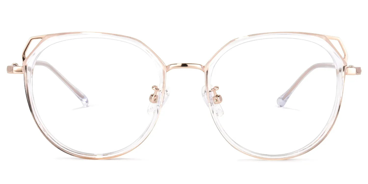 Ofelia Gold Kristall Geometrisch Brille Gold
