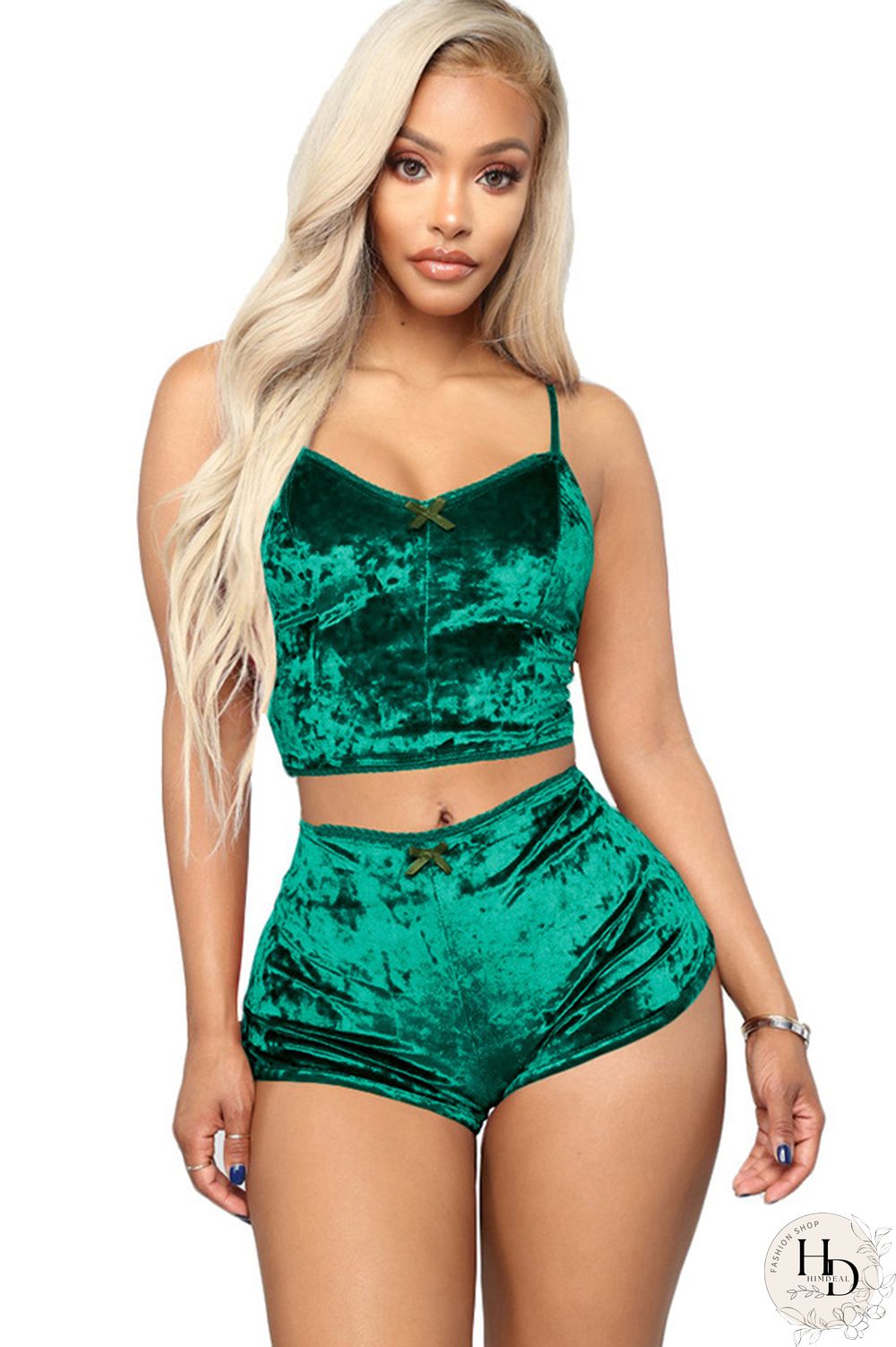 Pink Polyester Sexy Solid Two Piece Suits Straight Sleeveless