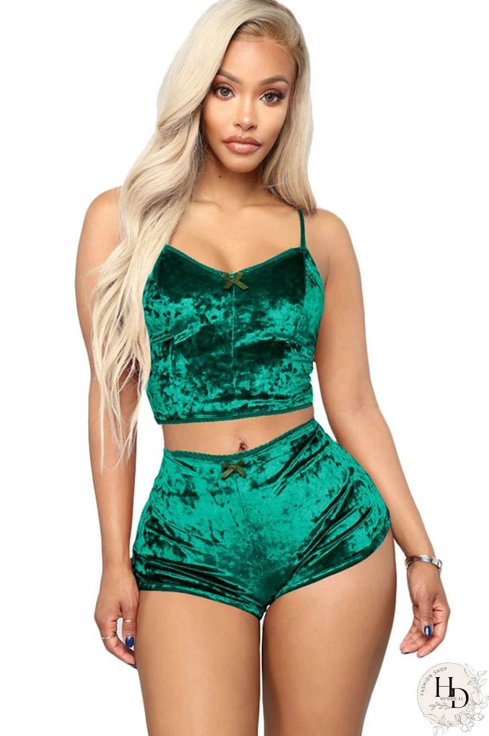 Pink Polyester Sexy Solid Two Piece Suits Straight Sleeveless