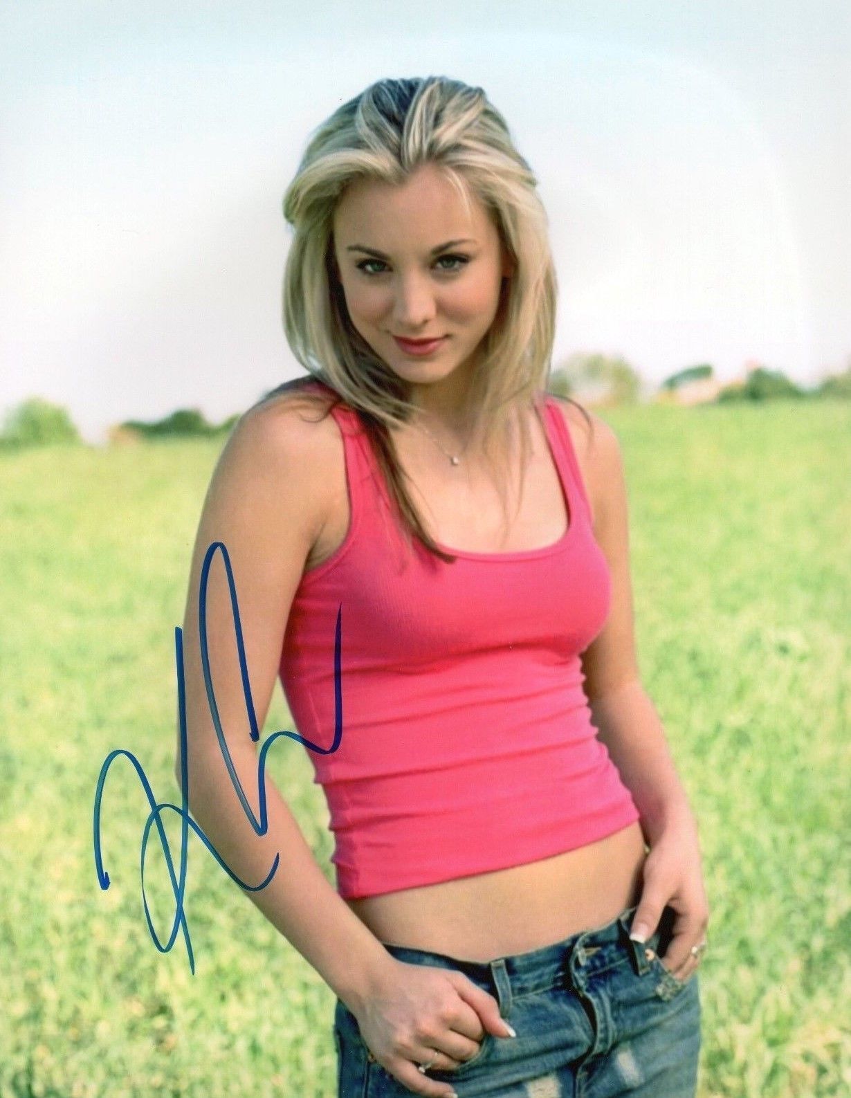 KALEY CUOCO AUTOGRAPHED SIGNED A4 PP POSTER Photo Poster painting PRINT 17