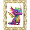 DIY Diamond Painting Clear Acrylic Frame Desktop Ornament with Display Stand, Craft Decor Kits