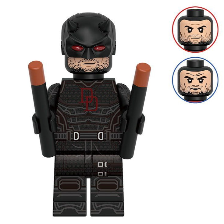 Daredevil (Black Suit) Custom Marvel Superhero Minifigure Minifigure Bricks monstertoys