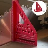 Équerre triangulaire de charpentier 3D multifonction