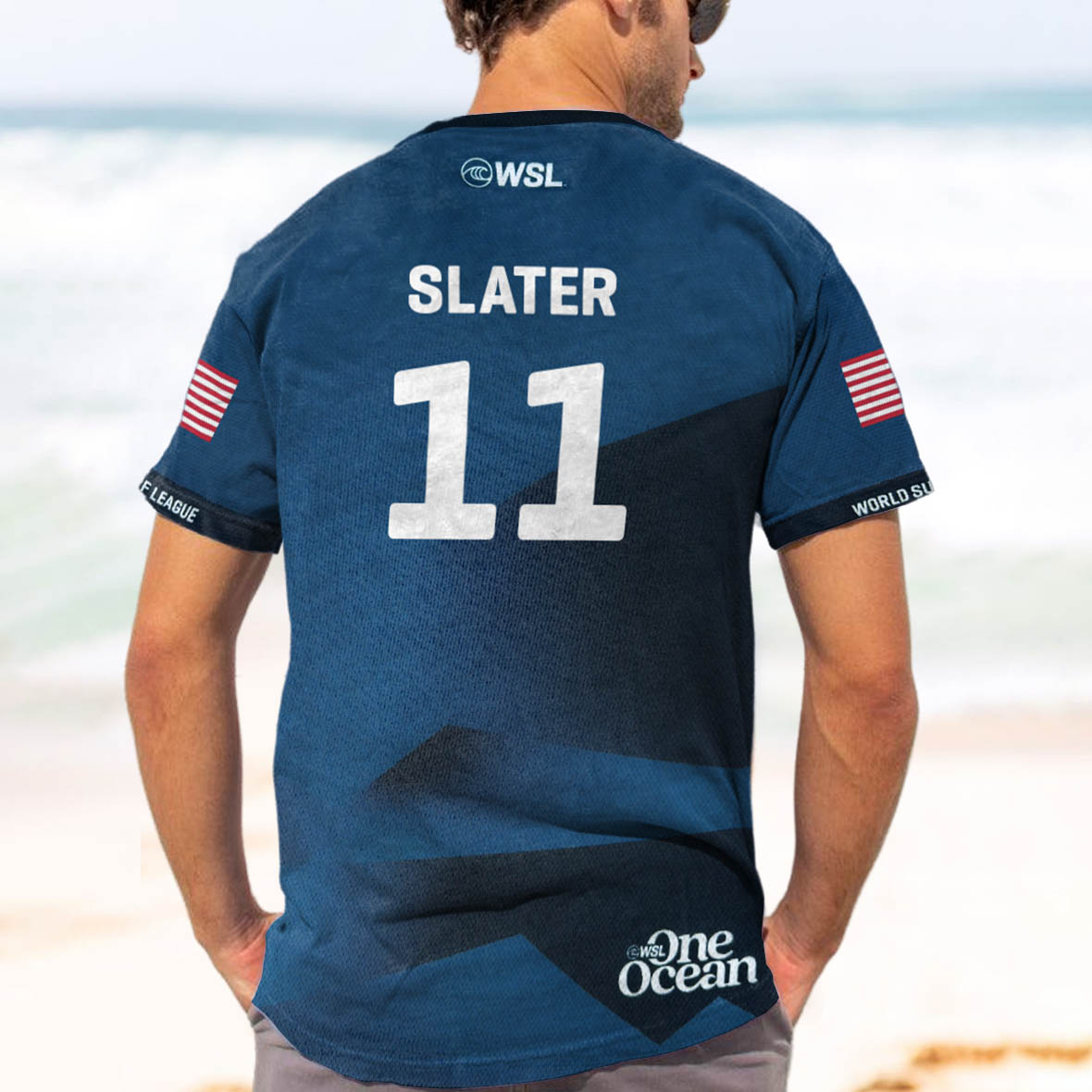 Surf Player Unisex T-Shirt Print Beach Daily Crew Neck Short Sleeve Tops / [blueesa] /