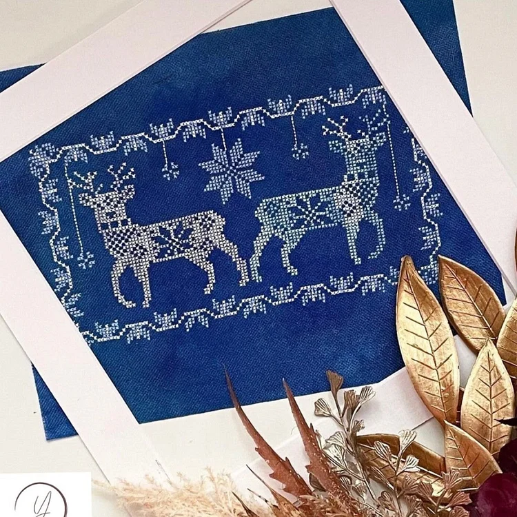 Winter Deer Cross-stitch Chart