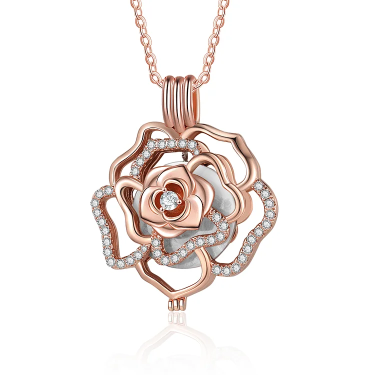 Collier Rose Photo Personnalisée  Jessemade FR