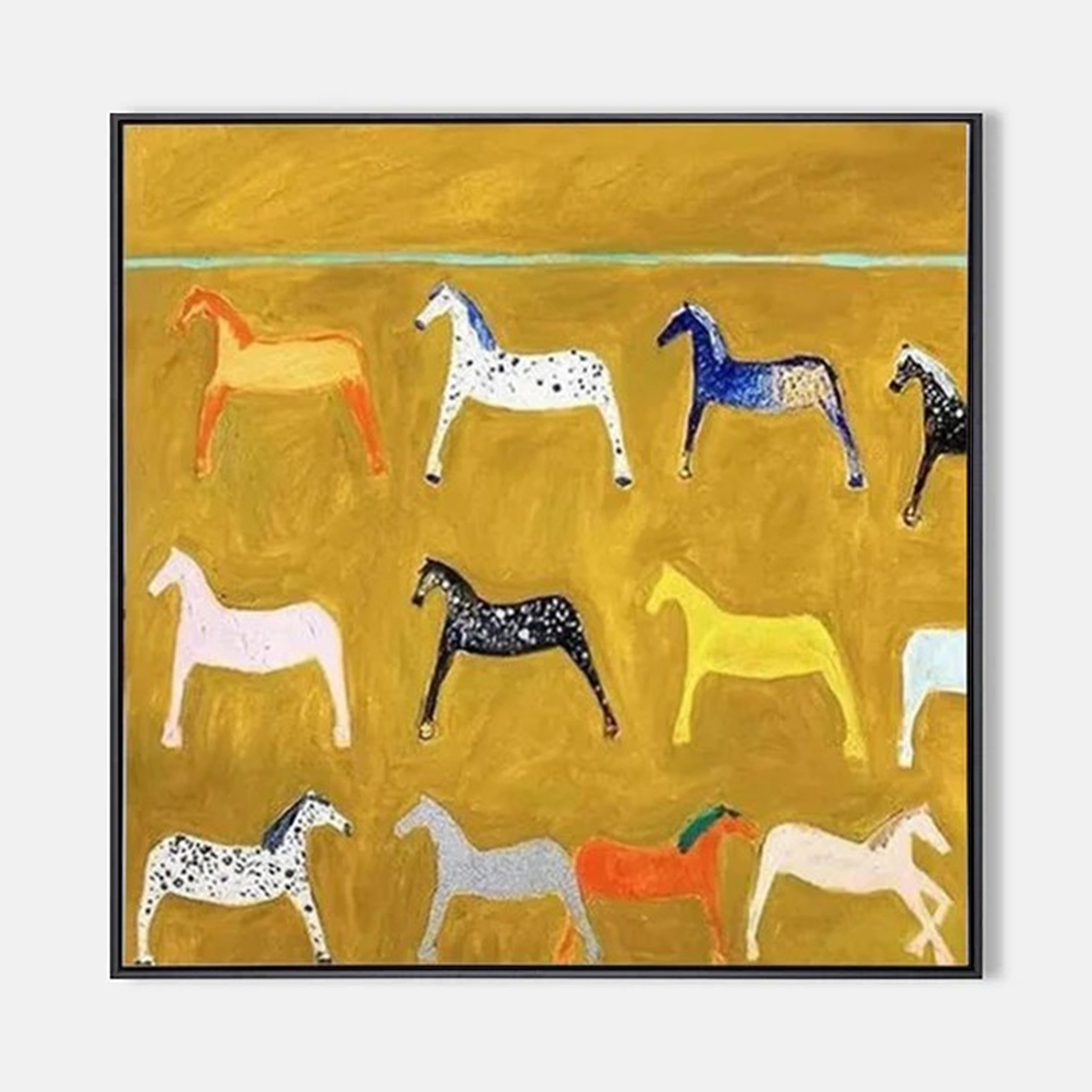 Arabelart AR1584 Horse Pals - Abstract Wall Art