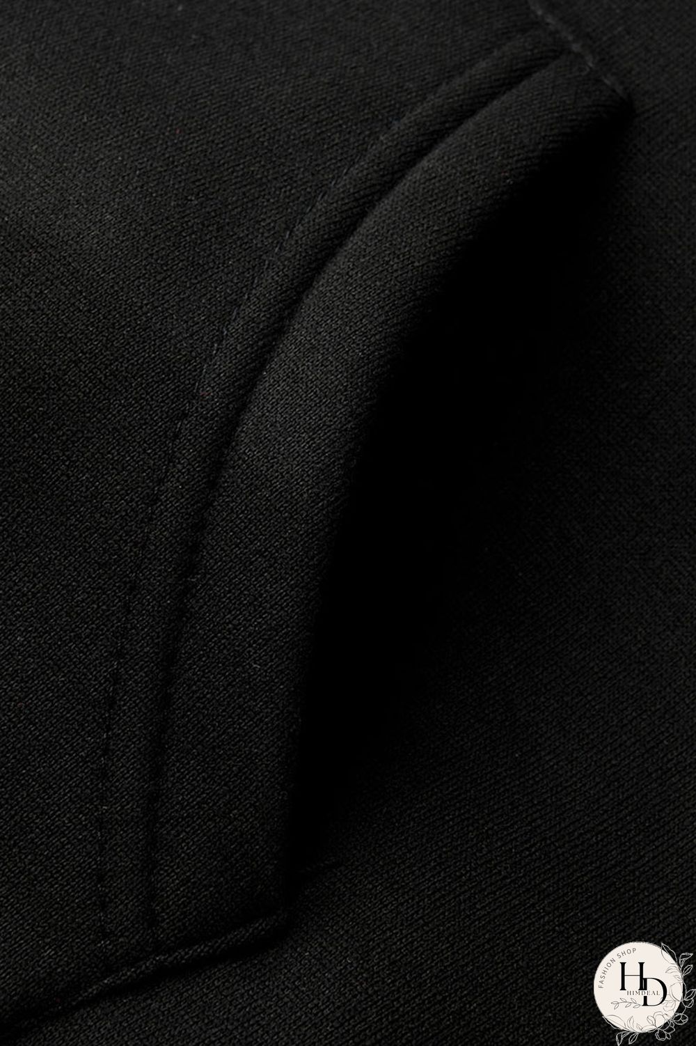 Black Fashion Casual Print Basic Hooded Collar Plus Size Two Pieces