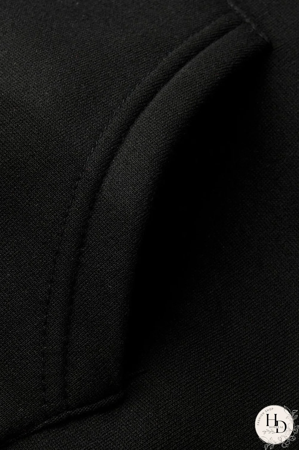 Black Fashion Casual Print Basic Hooded Collar Plus Size Two Pieces