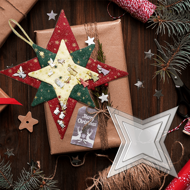 New Christmas Patchwork Star Template Set