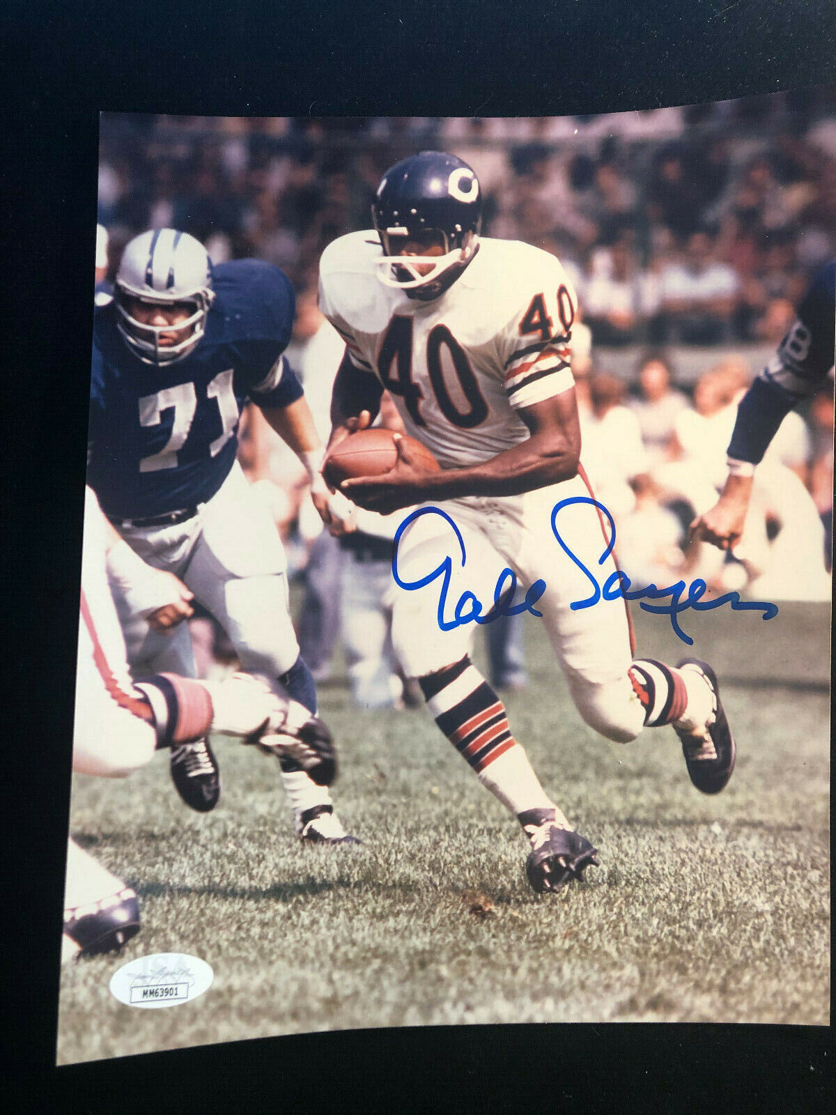 Gale Sayers Chicago Bears Signed Autographed 8X10 Action Photo Poster painting JSA Authenticated