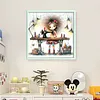 (Multi-Style) Weird Sewing Girl-11CT Stamped Cross Stitch 40*40cm/15.75*15.75in tapestrymarket