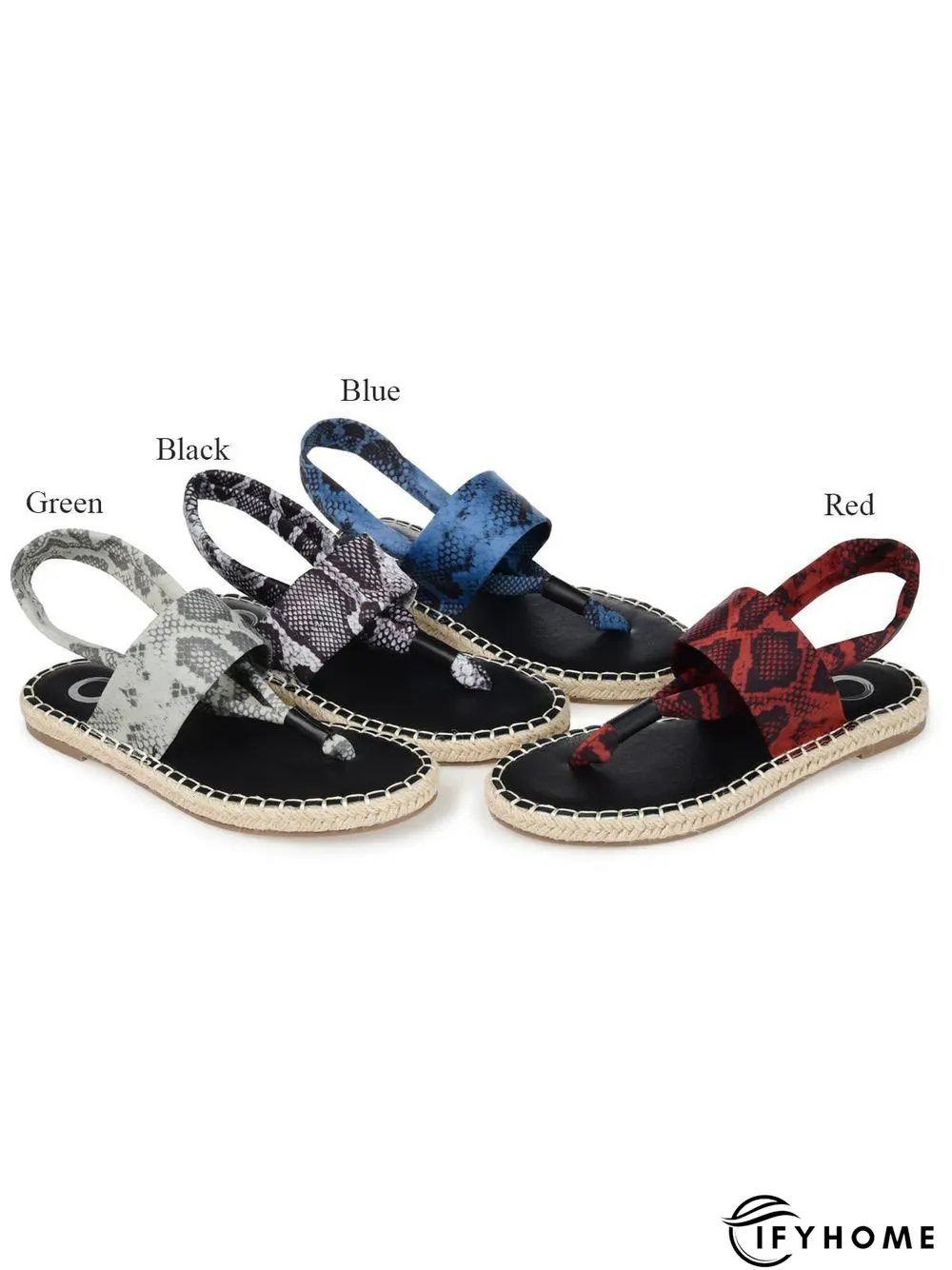 Snake Print Flip Flop Sandals | IFYHOME