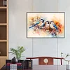 (60*40cm)Branch Birds Flowers - Full Round Drill Diamond Painting