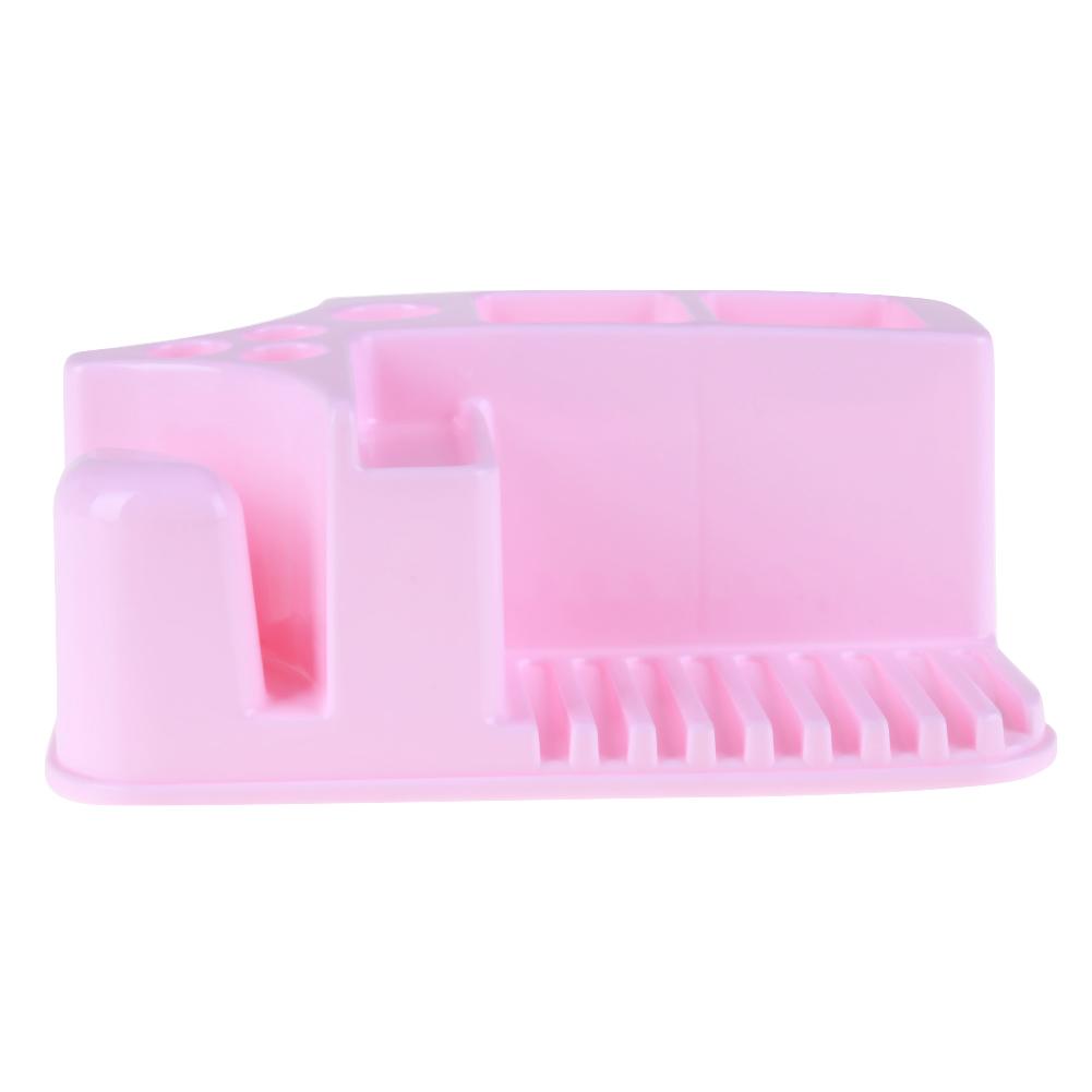 

Rectangle Bathroom Cup Holder Rack Shelf Storage Cosmetics Organizer, Pink, 501 Original