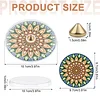 4pcs DIY Diamond Painting Incense Tray Incense Burner Stick Holder (Mandala)