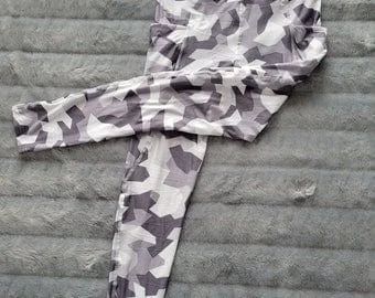 pornhint Pornhint Pretty Print Leggings: Camo Grey, Ladies Leggings, Buttery Soft Comfortable Leggings, Leggings for Women, Printed Leggings
