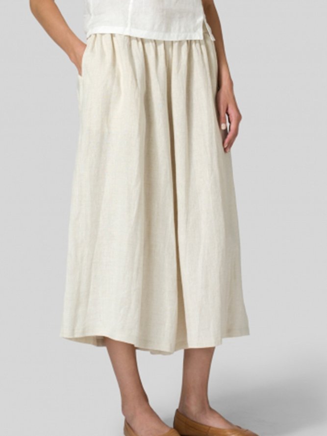 Pockets Linen Pants