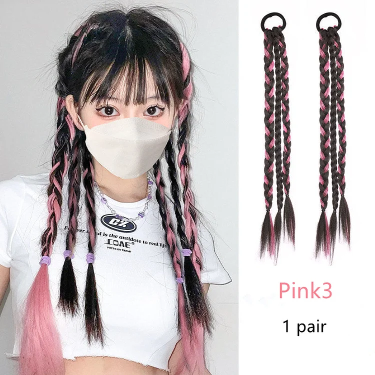 Cute Dyeing Braid Wigs*1 pair