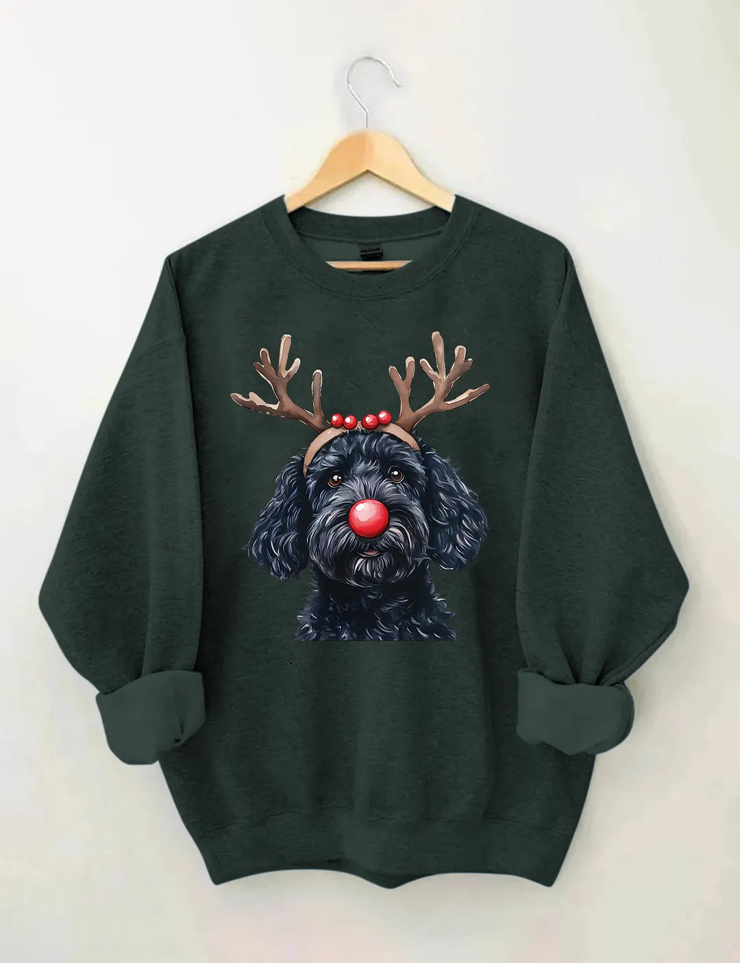 Christmas Black Goldendoodle Sweatshirt