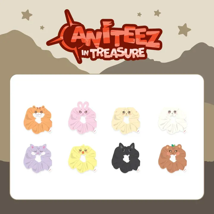 ATEEZ ANITEEZ IN TREASURE OFFICIAL MD Plush Scrunchie officialateezshop