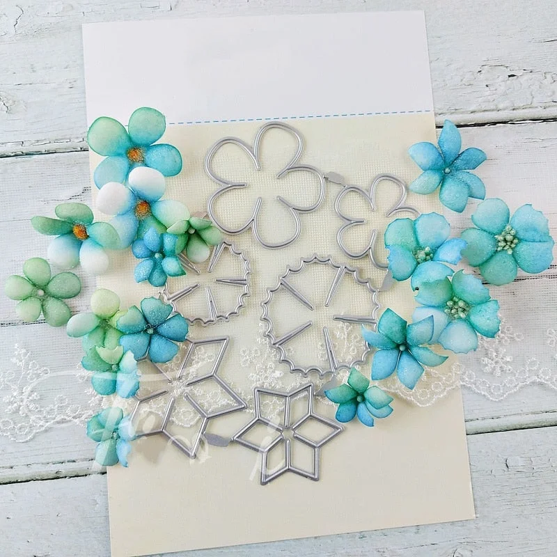 Piggy Craft metal cutting dies cut die mold Various flower series Scrapbook paper craft knife mould blade punch stencils dies