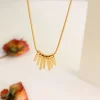 Irregular Design Geometric Pendant Necklace