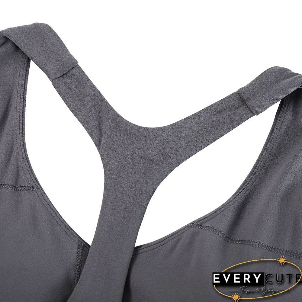 Titanium Y Back Push-up Sports Vest Bra
