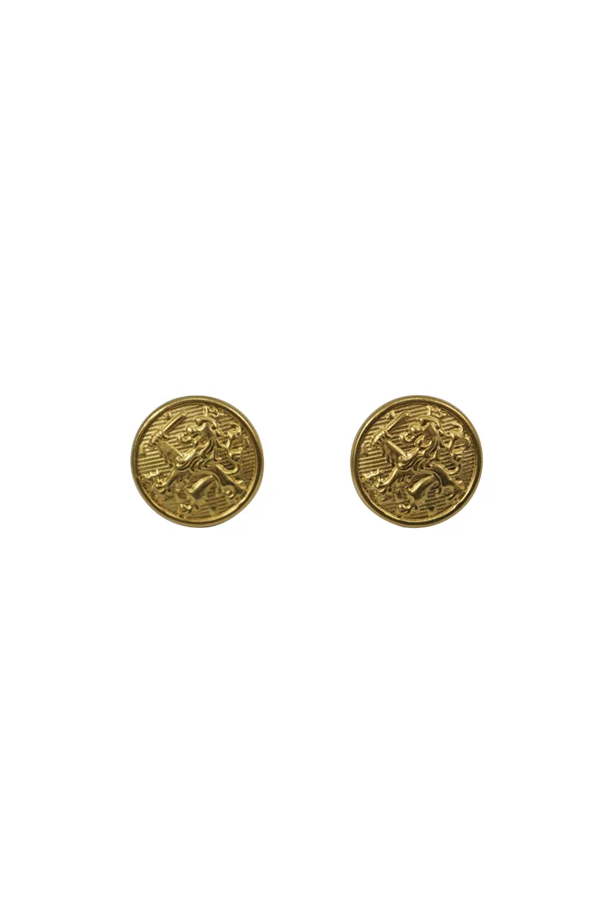   Dutch Shoulder Board Gold Buttons 15mm (2pcs) German-Uniform